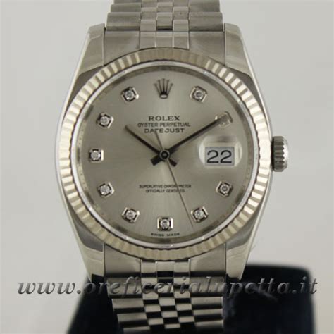 valore rolex datejust con brillanti anno 2004 quadrante anniversario|rolex datejust diamanti prezzi.